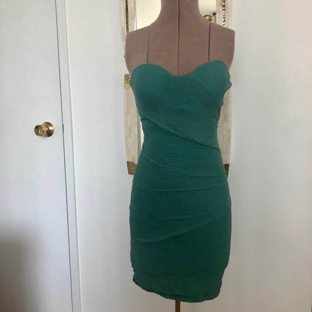 Colcci fitted strapless dress